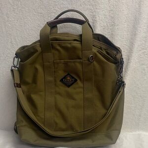 Faherty Khaki Duffel Bag for Men